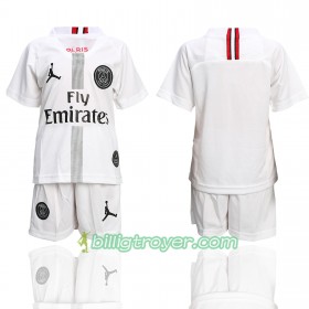 Billige Fotballdrakter Paris Saint Germain Jodan Hvit Barn Tredjedraktsett 2018/19 Kortermet